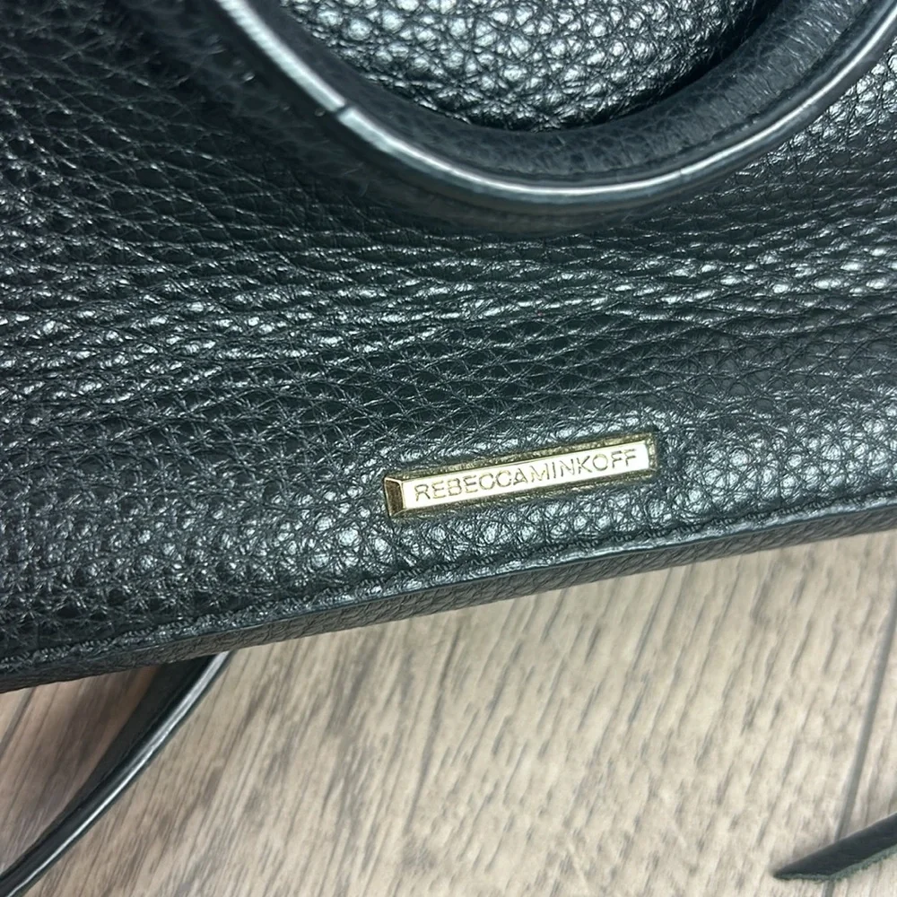 Rebecca Minkoff Raegan fringe black leather bag small - Picture 11 of 12